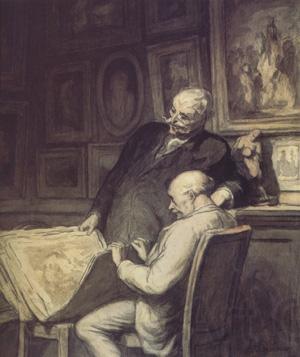 Honore  Daumier The Print Collectiors (nn03)